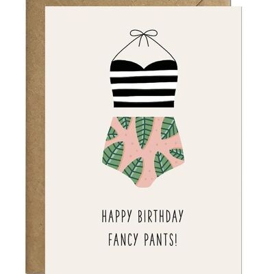 Pantalones de lujo | Tarjeta de cumpleaños