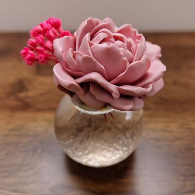 PINK FLOWER MIKADO 100ML.- Rose Essence-Peony-Bulgarian Rose-White Flowers-Lady of the Night-Kalimantan Flower