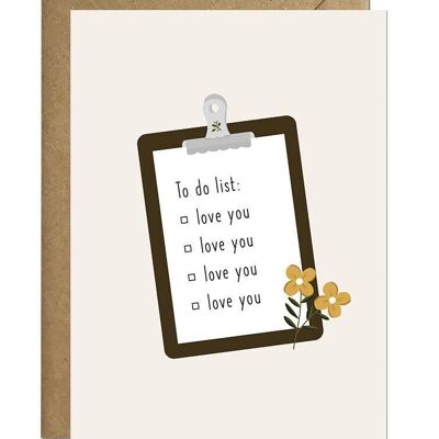 To-Do List | Valentine's Day Card