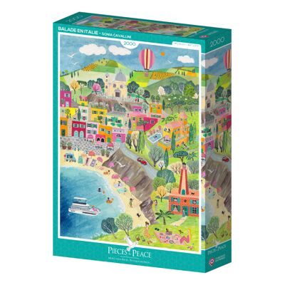 Puzzle da 2000 pezzi - Passeggiata in Italia