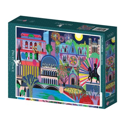 Puzzle de 1000 piezas - Lyon Lumière
