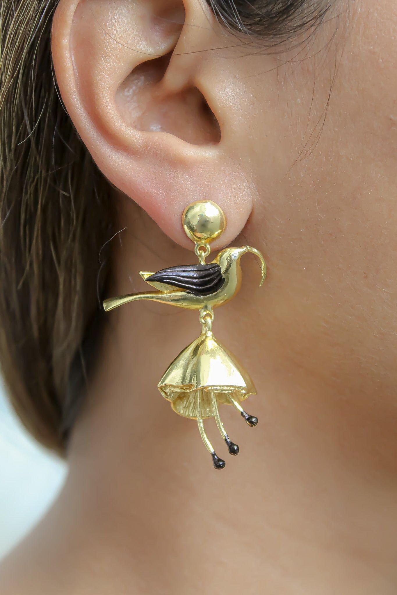 Aretes De Colibrí