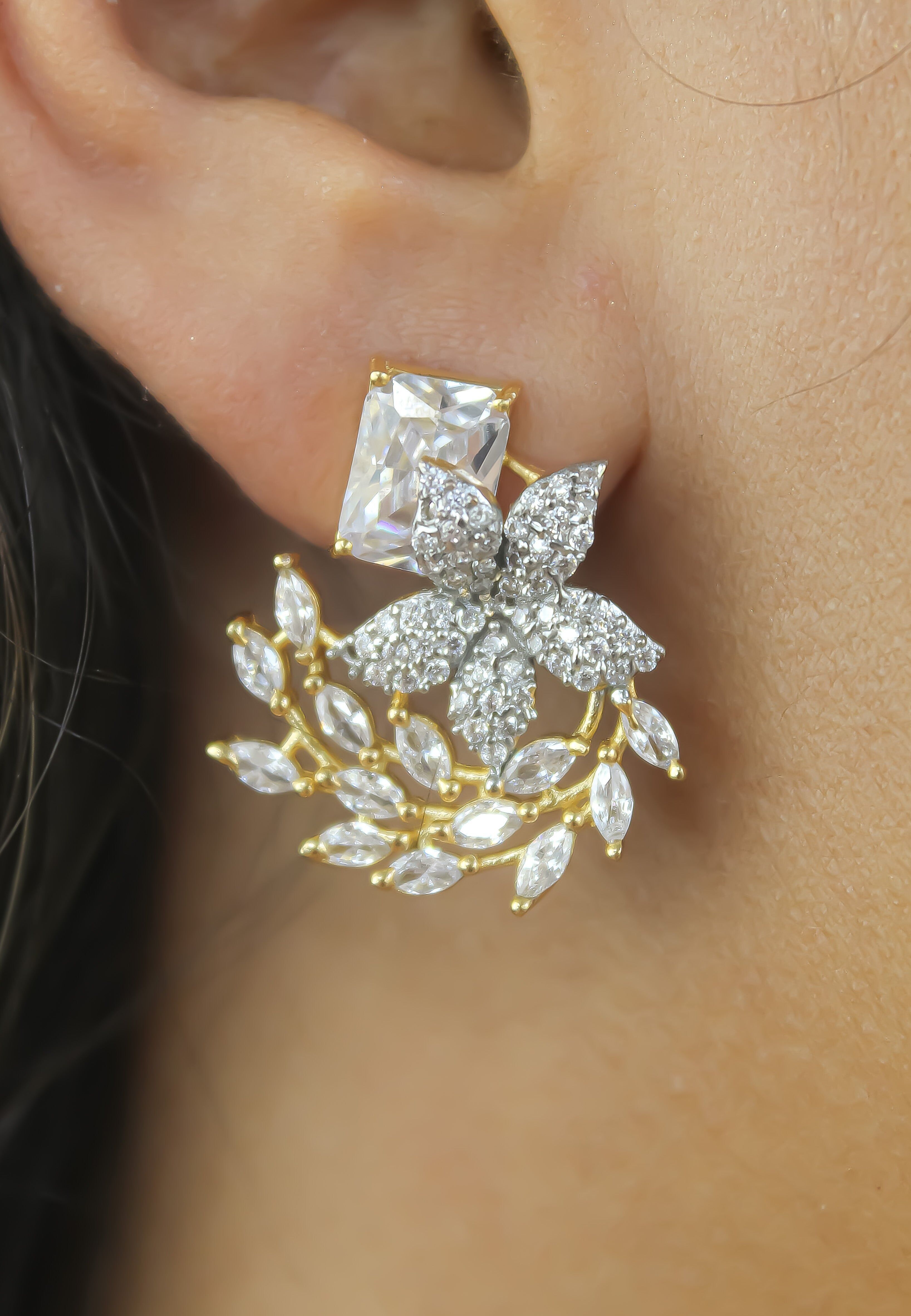 Orecchini a bottone con stella estiva