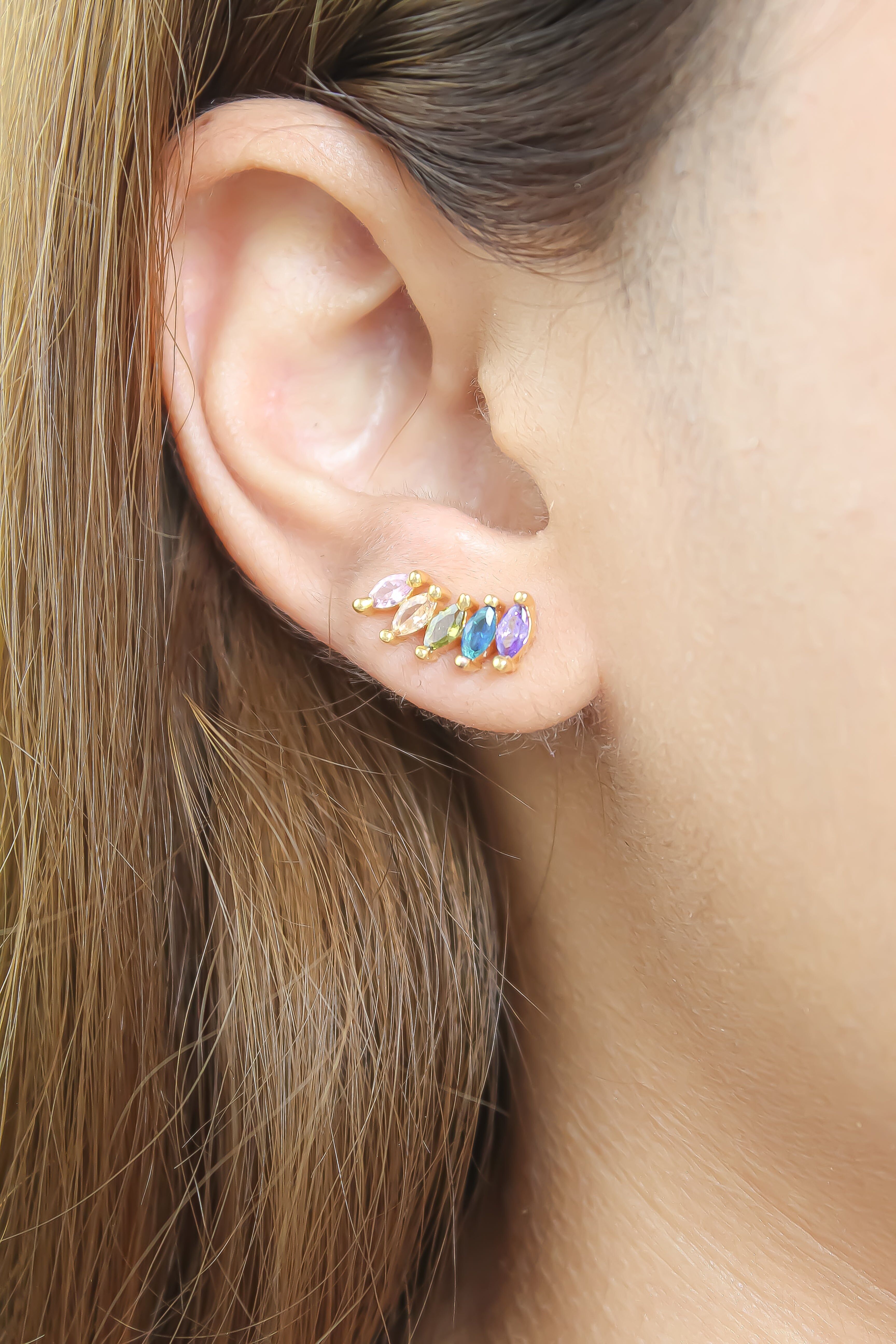 Ohrringe aus Nantes-Stein