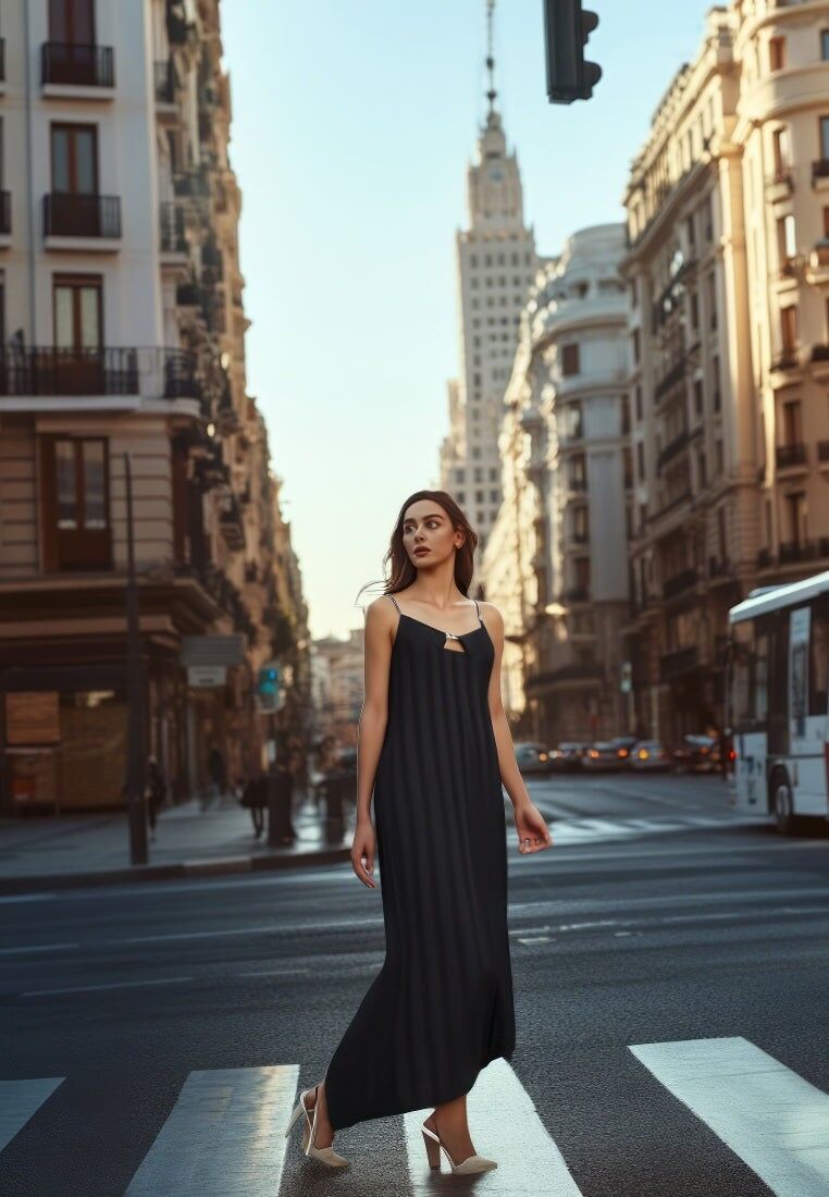 Aria Mai Schwarzes Kleid