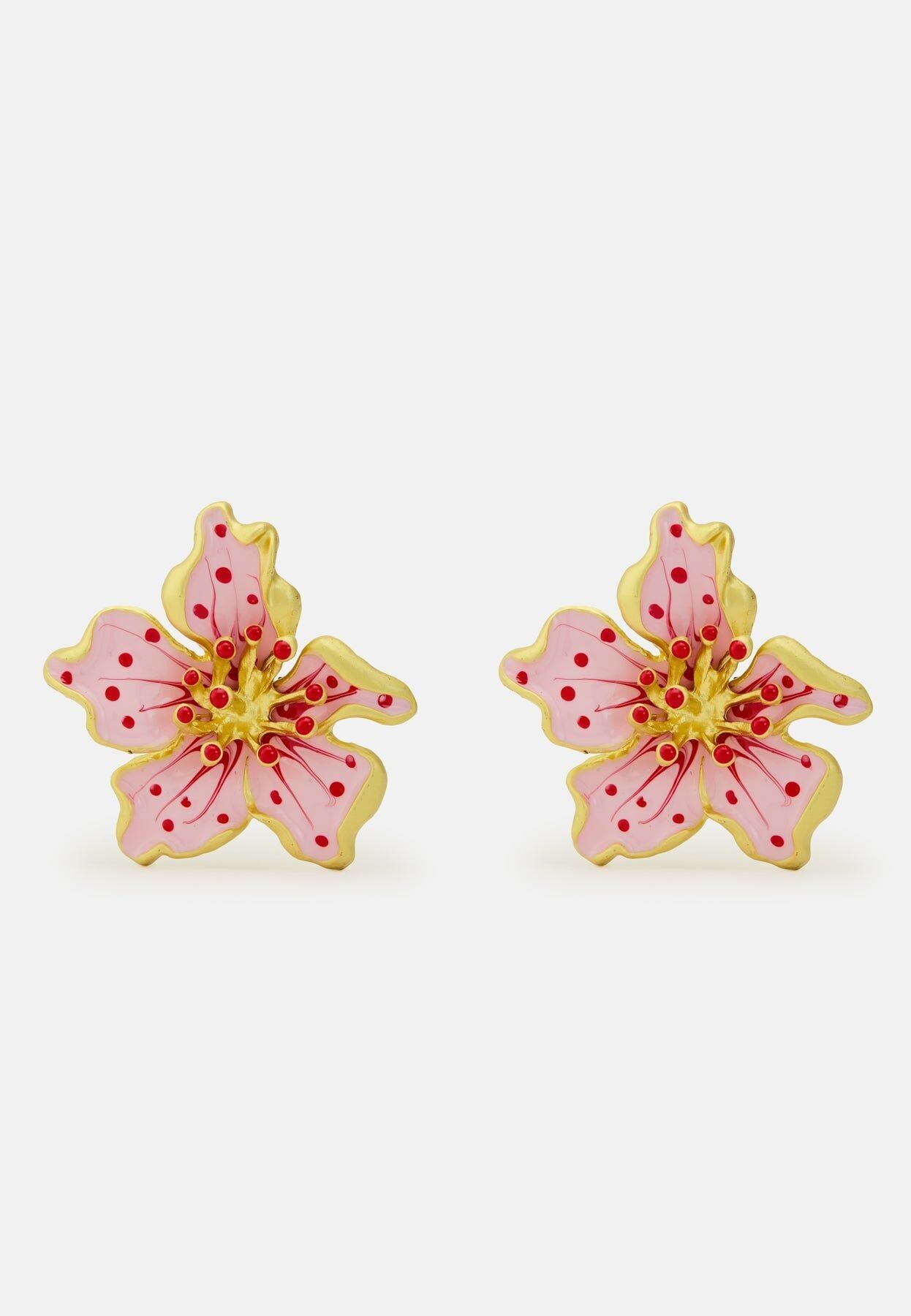 Orecchini rosa ibisco