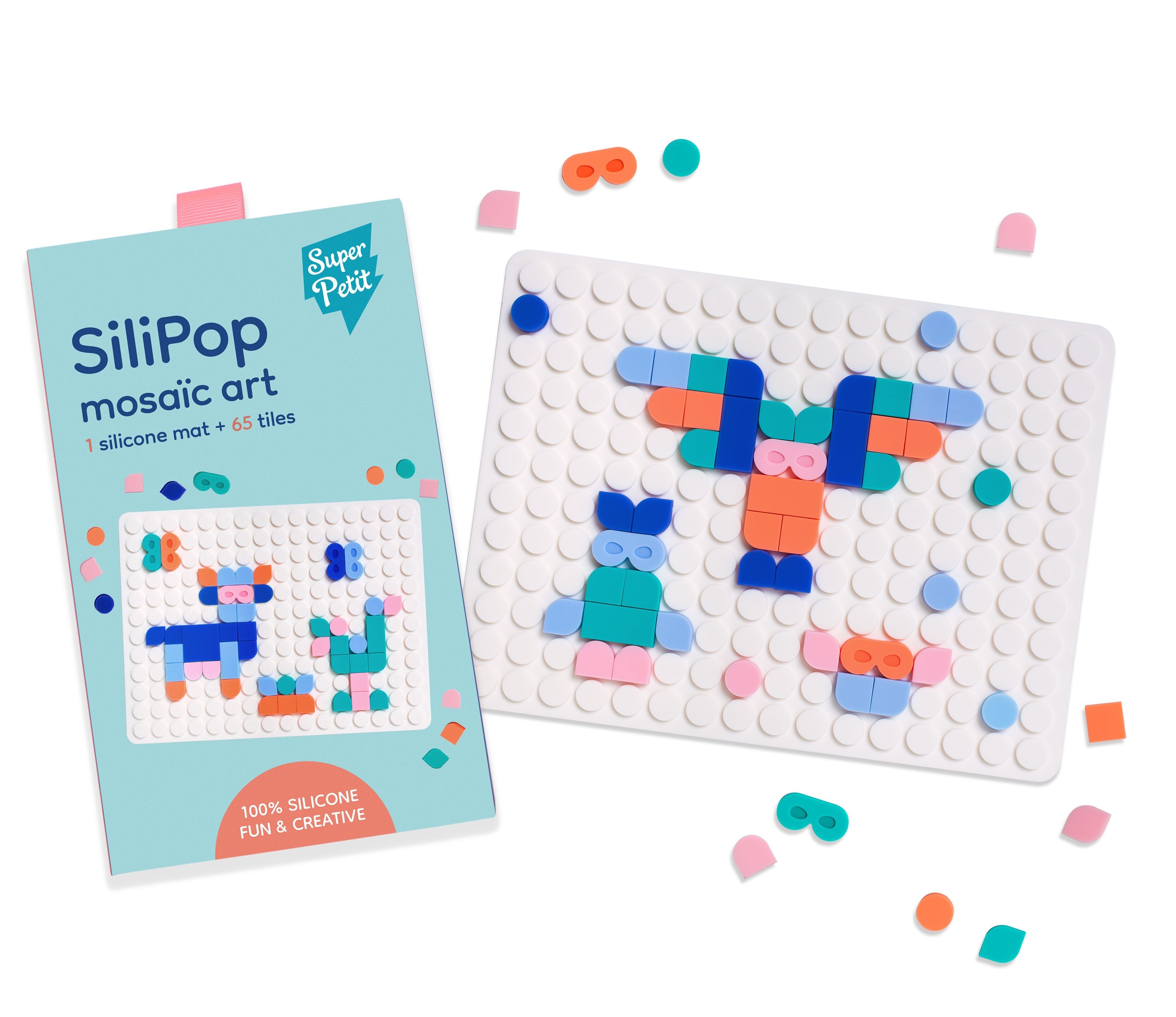 DIY SILIPOP WHITE CLIP-ON MOSAICS - MOSAIC ART - ENDLESSLY COLORFUL CREATIONS