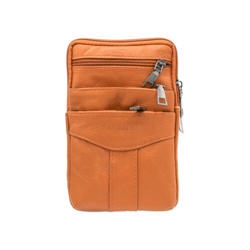 Zerimar 100% Leather Crossbody Bag Measurements: 18x12x4