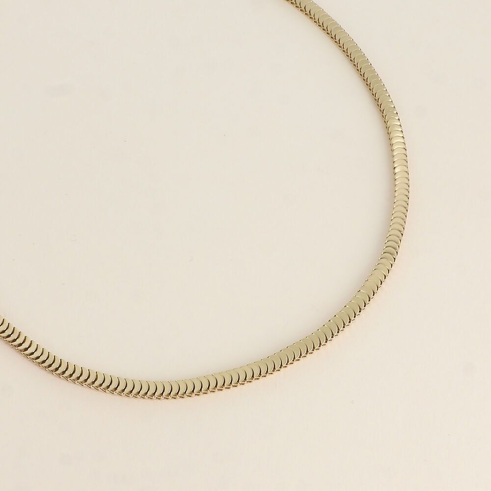 Halskette - Netz in Schildpatt-Optik