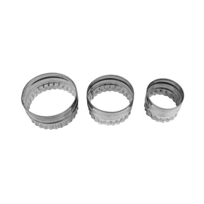 Zenker Set of 3 Round and Fluted Cookie Cutters