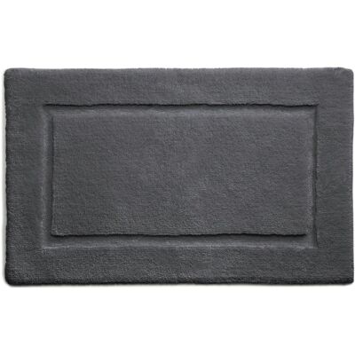 Tapis Hug Rug avec bordure en bambou - Graphite