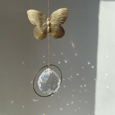 Papillon Suncatcher/attrape-lumière/cristal de fenêtre/