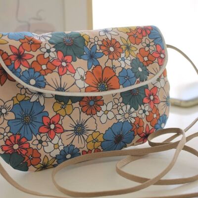 beige flowers poketto bag