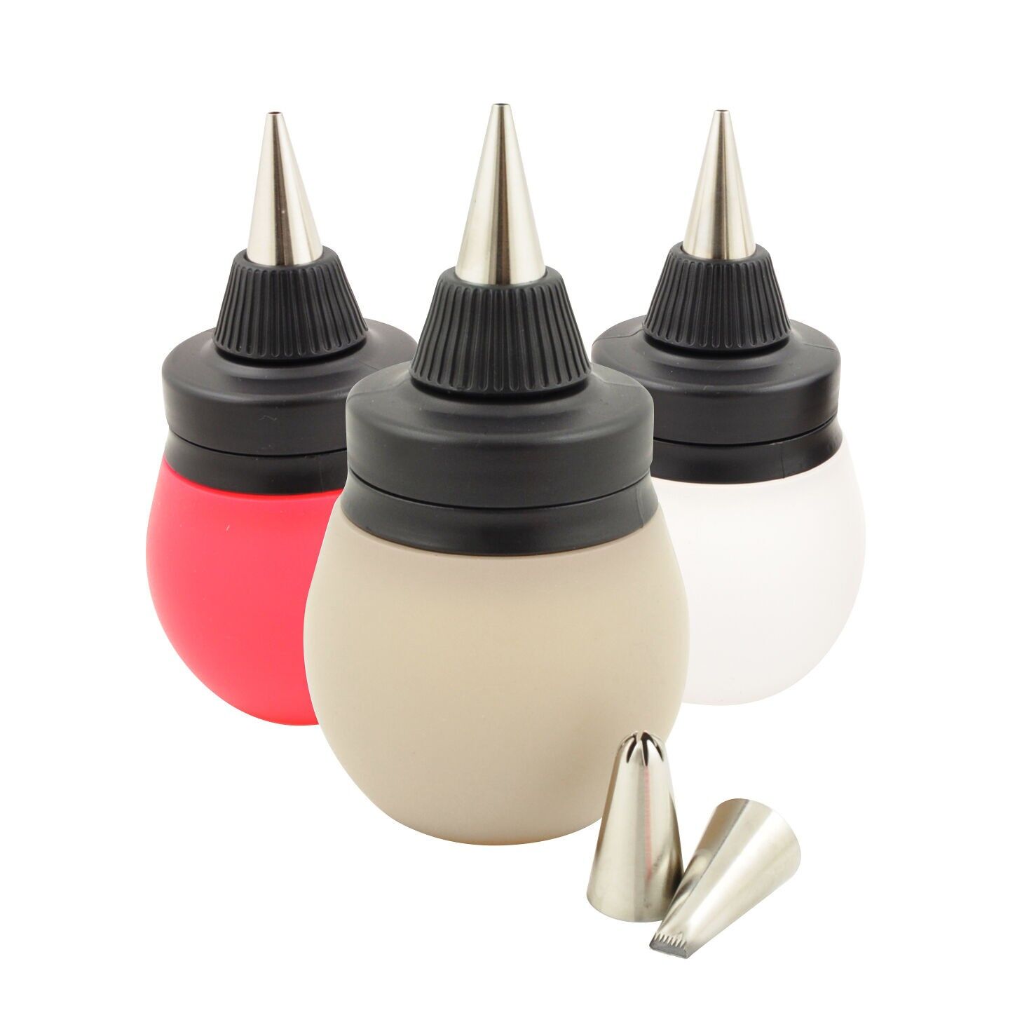 Sacchetto per decorare + 3 beccucci in acciaio inox