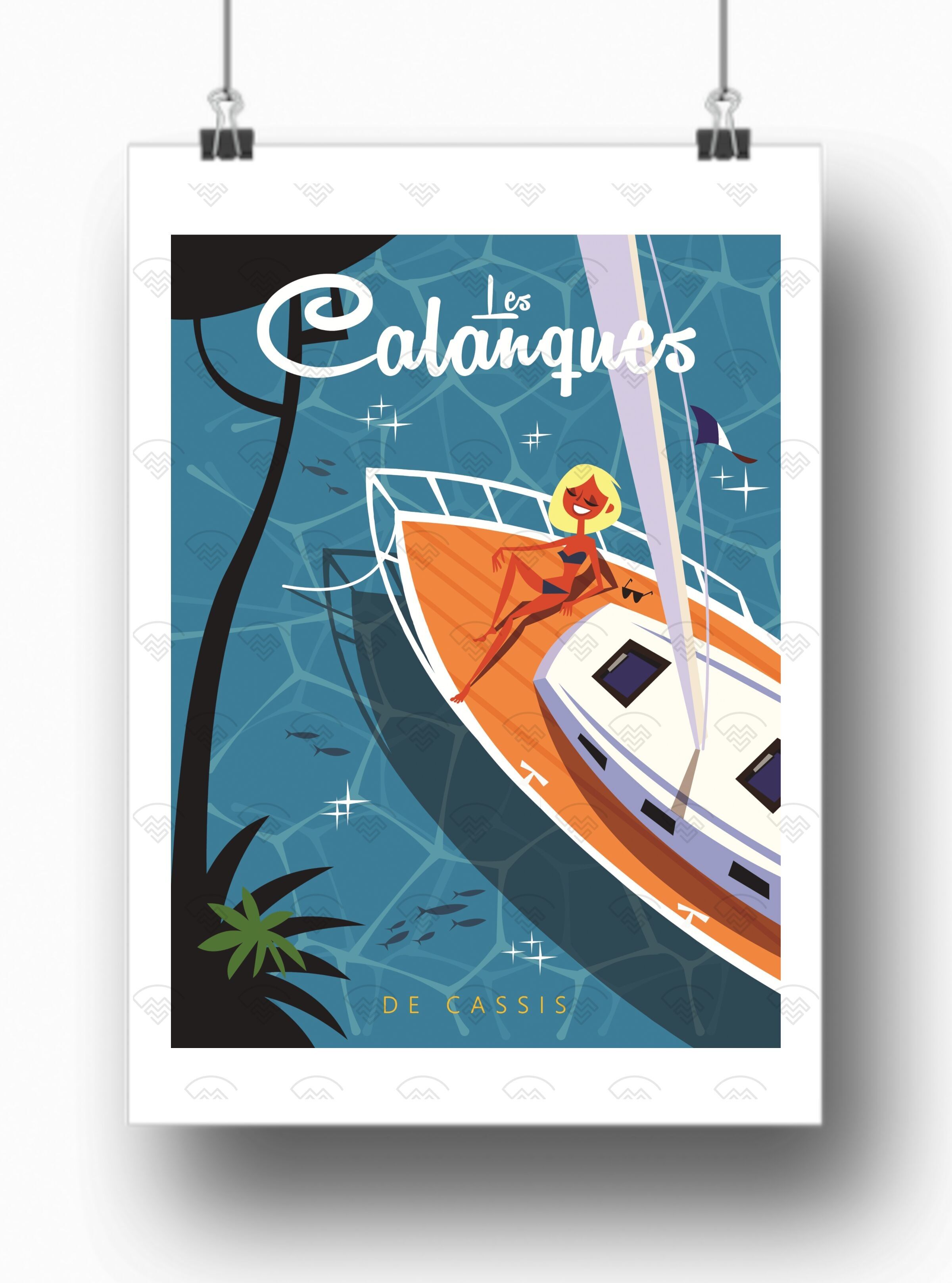 Poster di Cassis - Le Calanques in barca