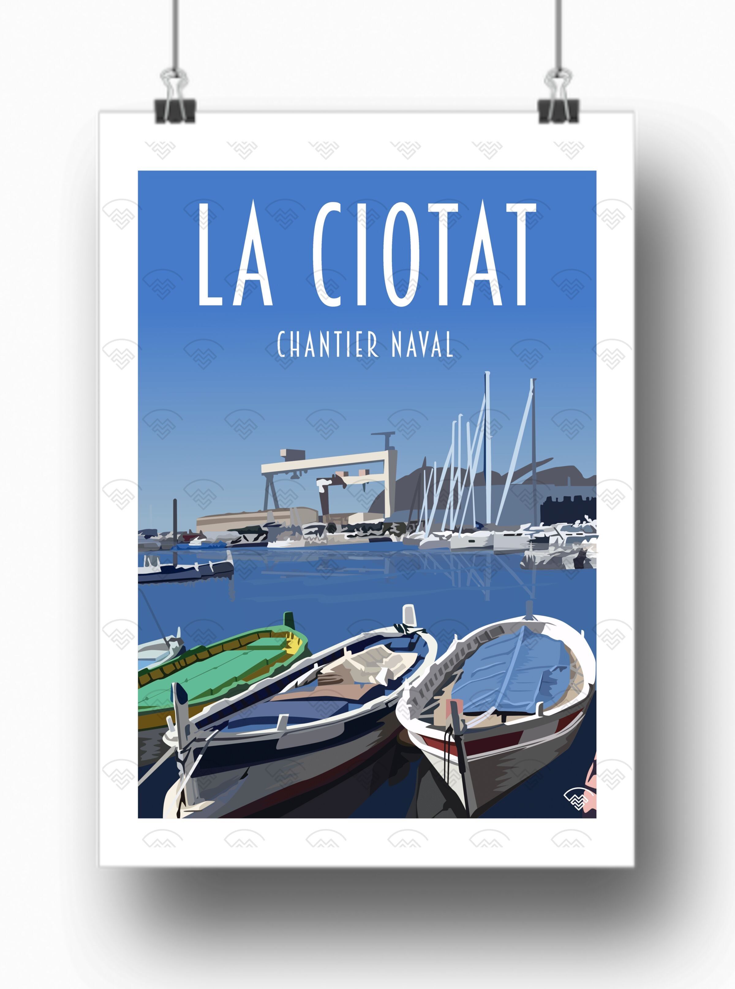 Poster La Ciotat - Il cantiere navale