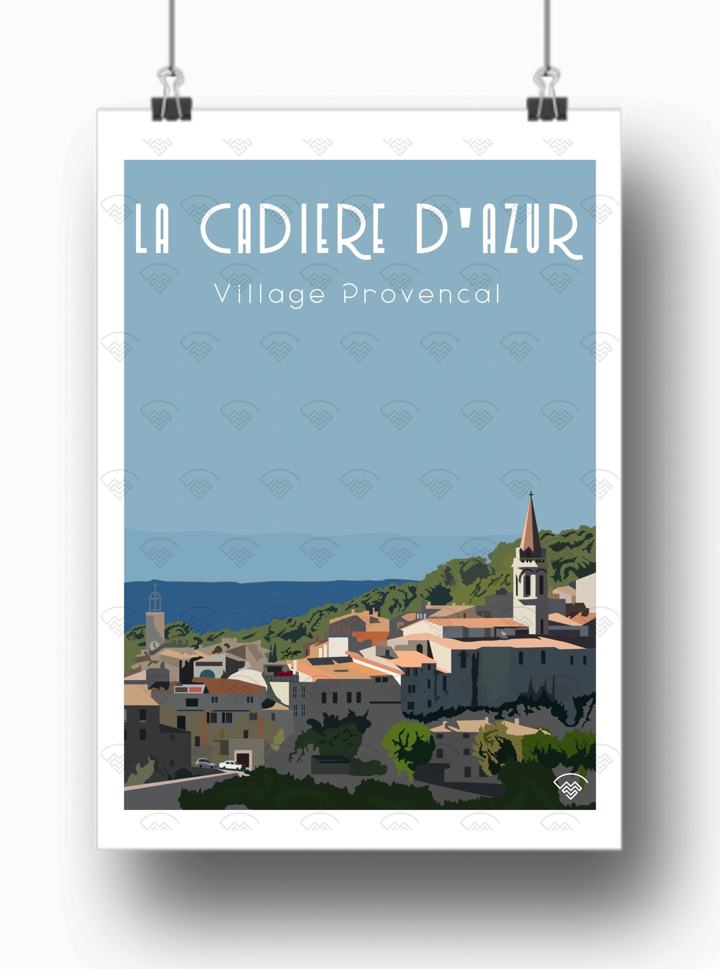 Poster La Cadière d'Azur - Villaggio provenzale