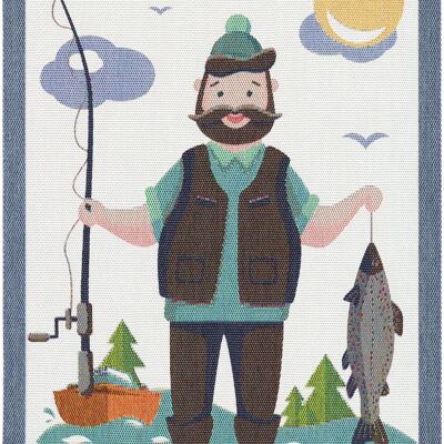 Fishing man 35x50 cm