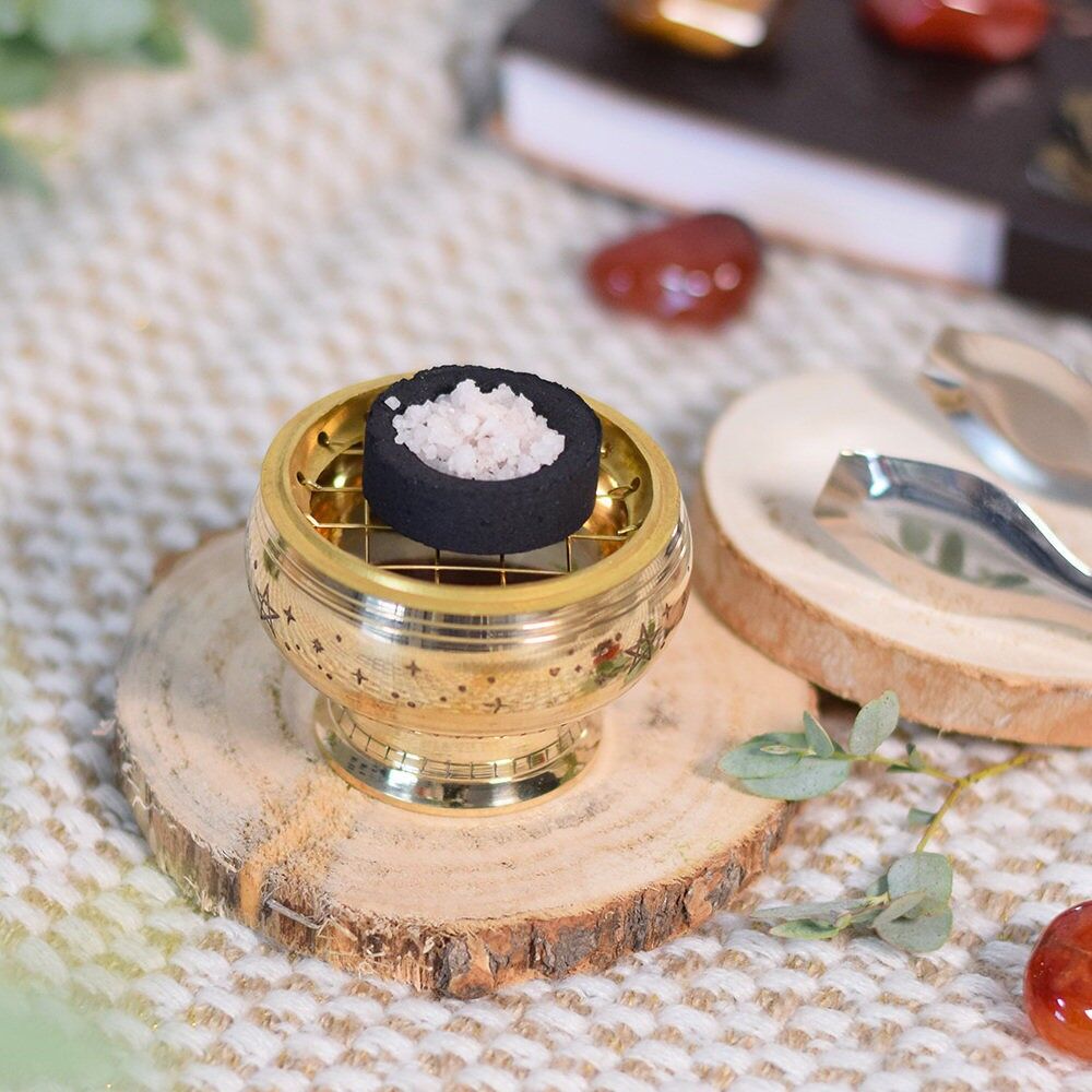 Bruciatore di incenso in ottone