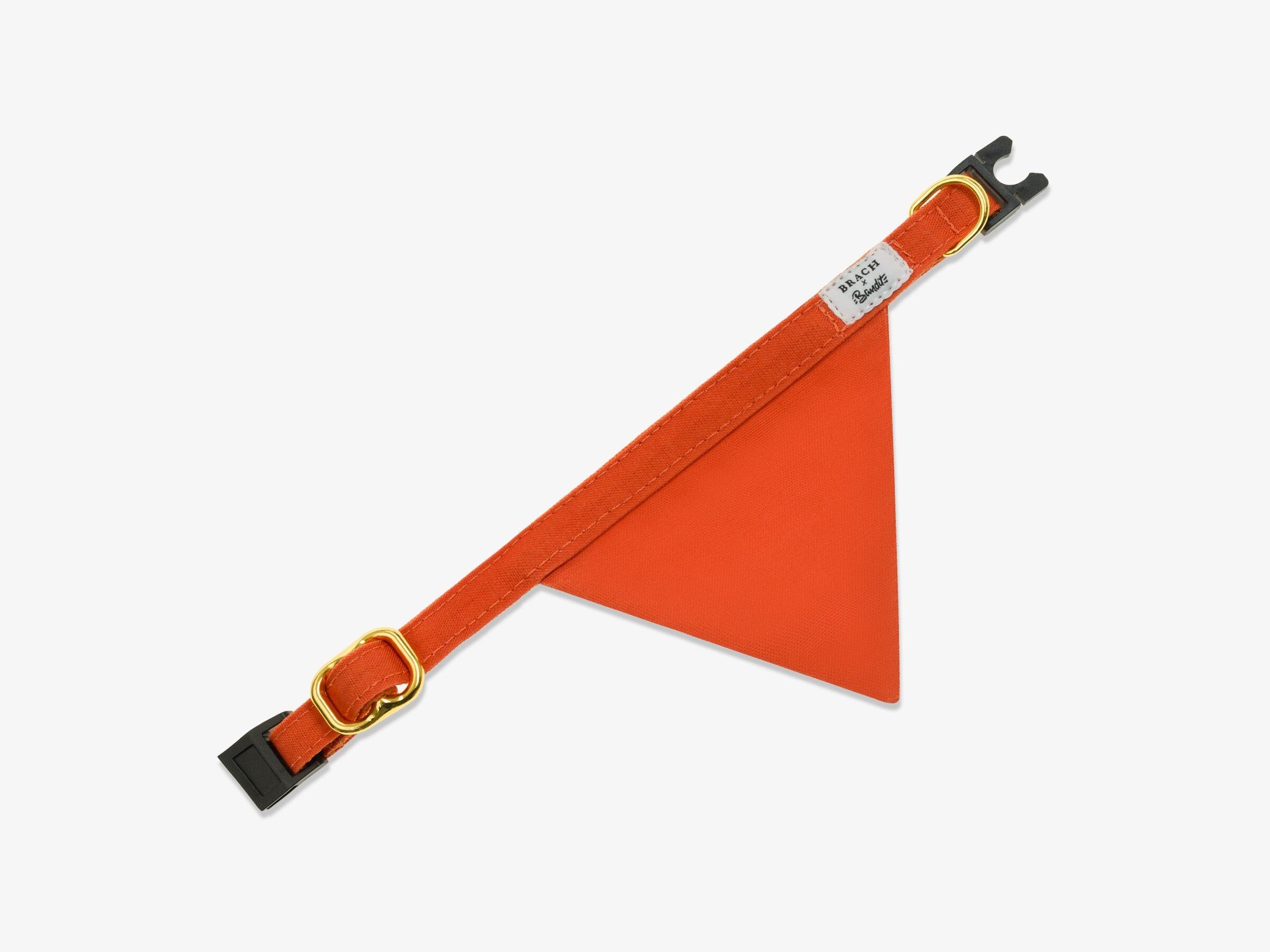 Bandana in pelle scamosciata arancione per gatti