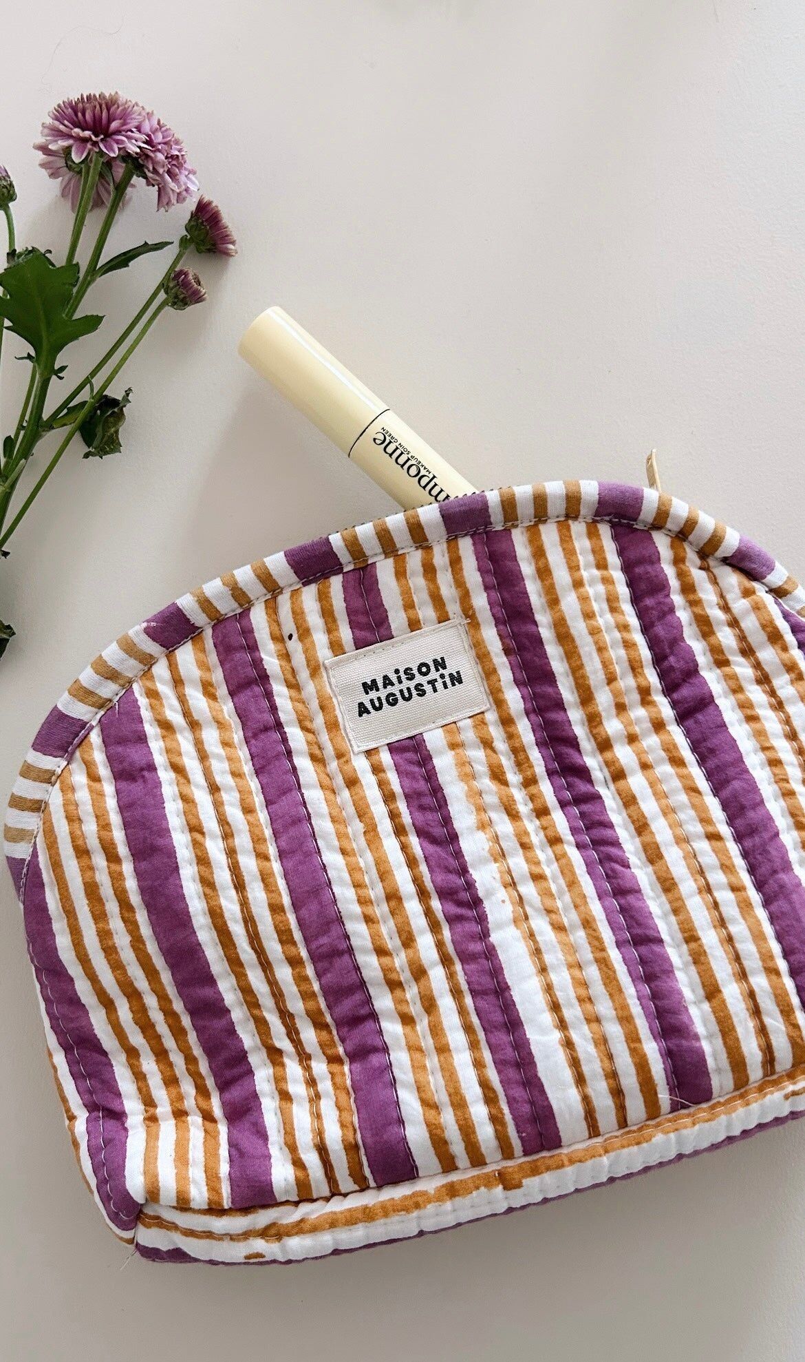 Borsa per il trucco Stripe Sun