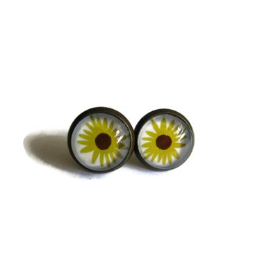 Sunflower Ear Studs