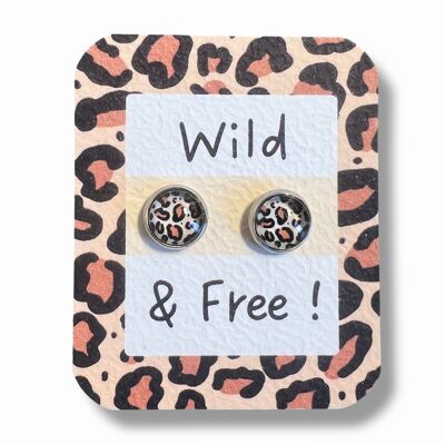 Leopard Children's Stud Earrings
