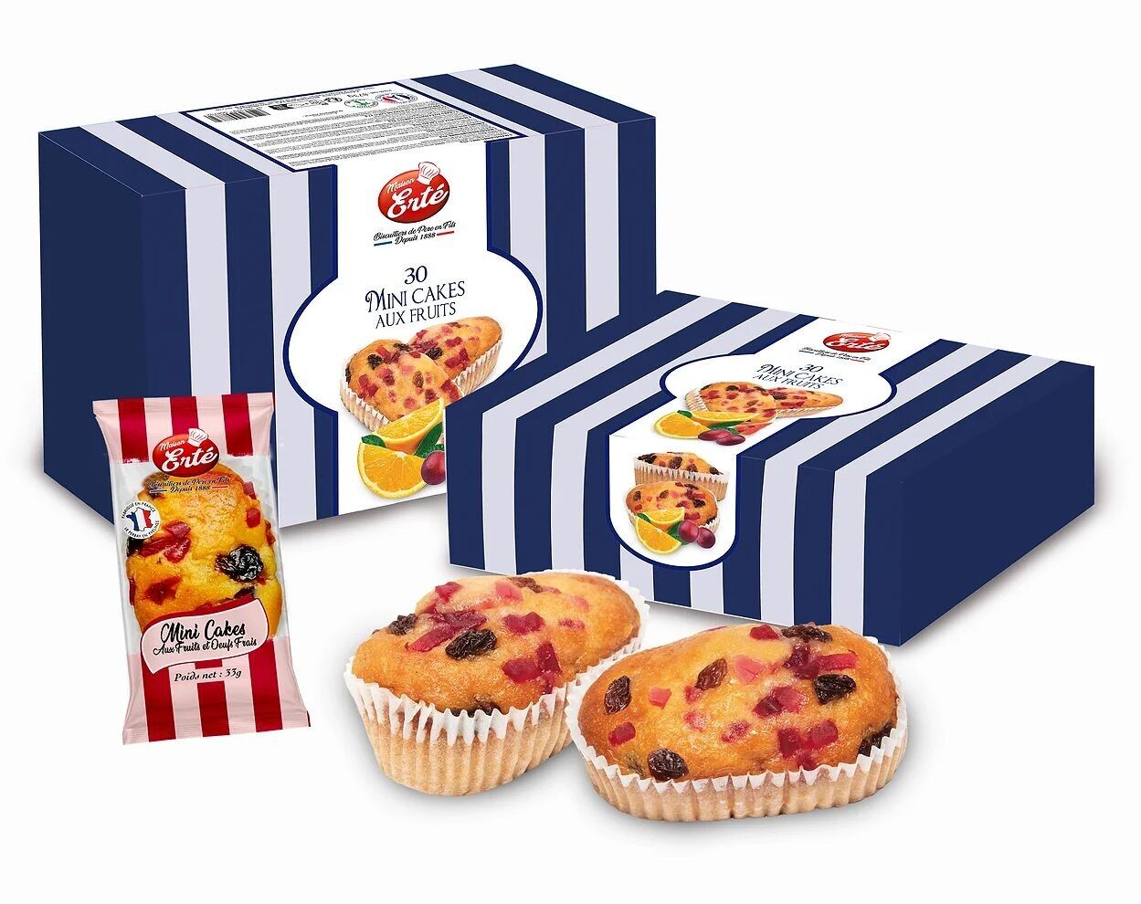 Schachtel mit 30 Mini-Obstkuchen, 990 g