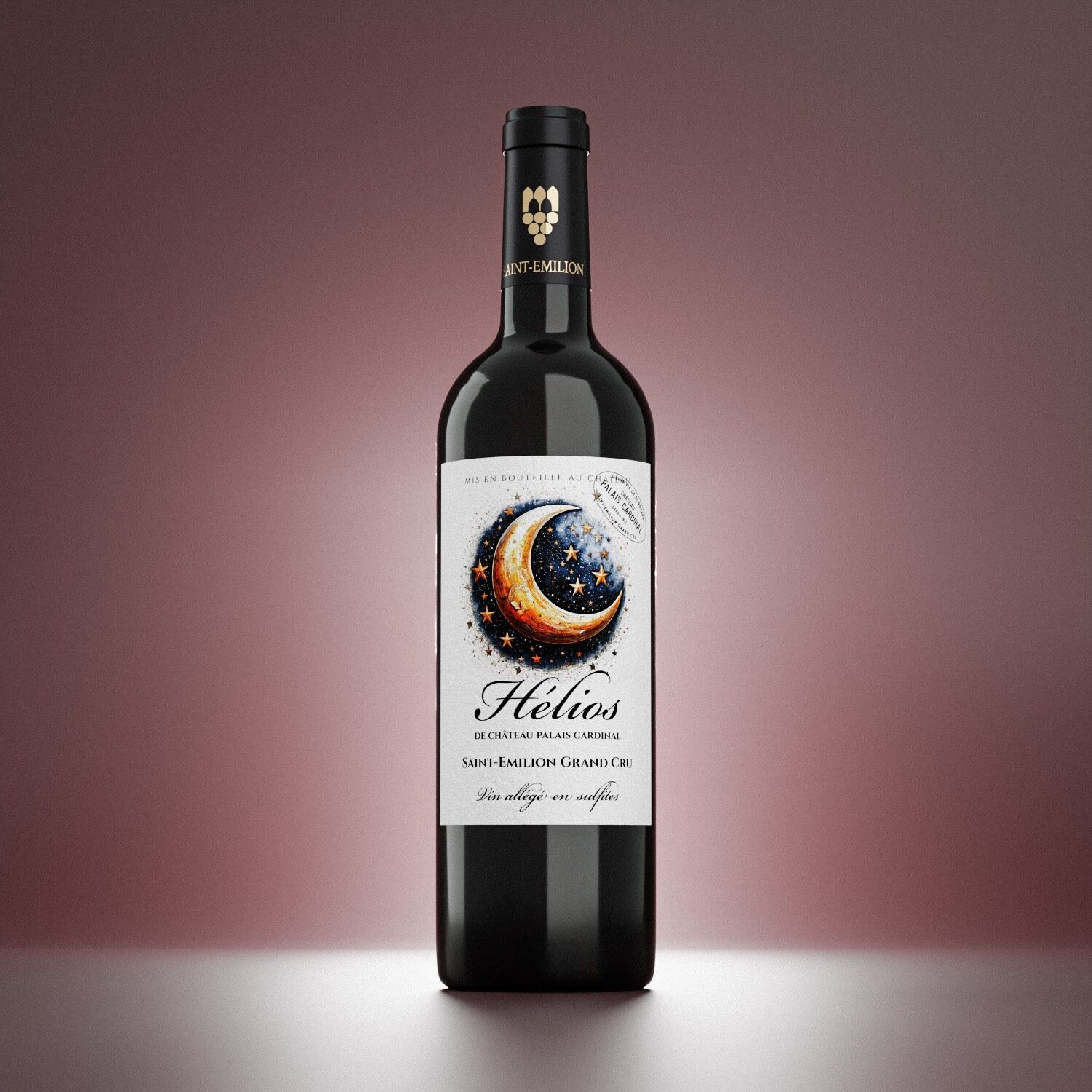Saint-Émilion Grand Cru red wine – Helios – Reduced sulfites – Château Palais Cardinal