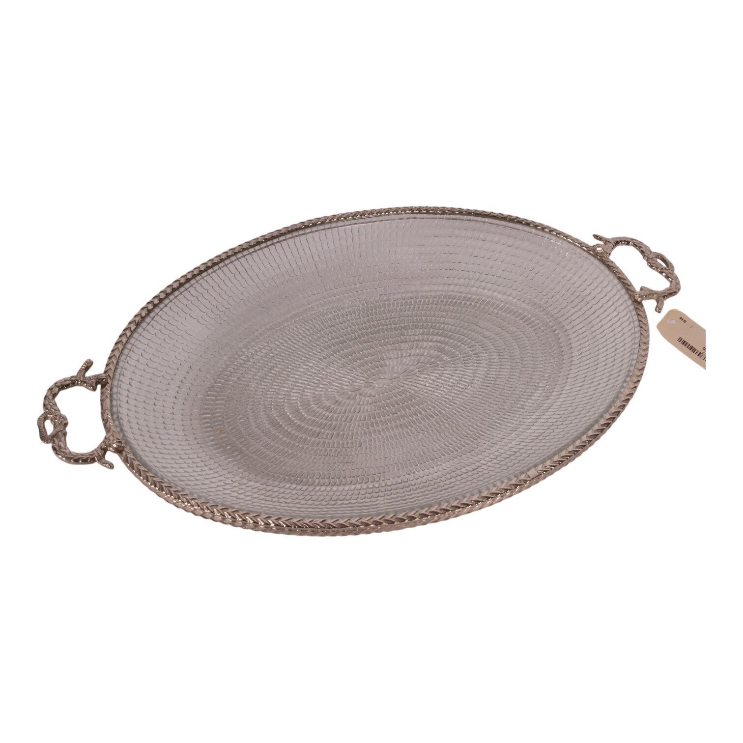 Vassoio ovale in ottone 39 cm