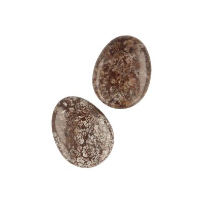 Piedra de bolsillo con forma de flor de jaspe