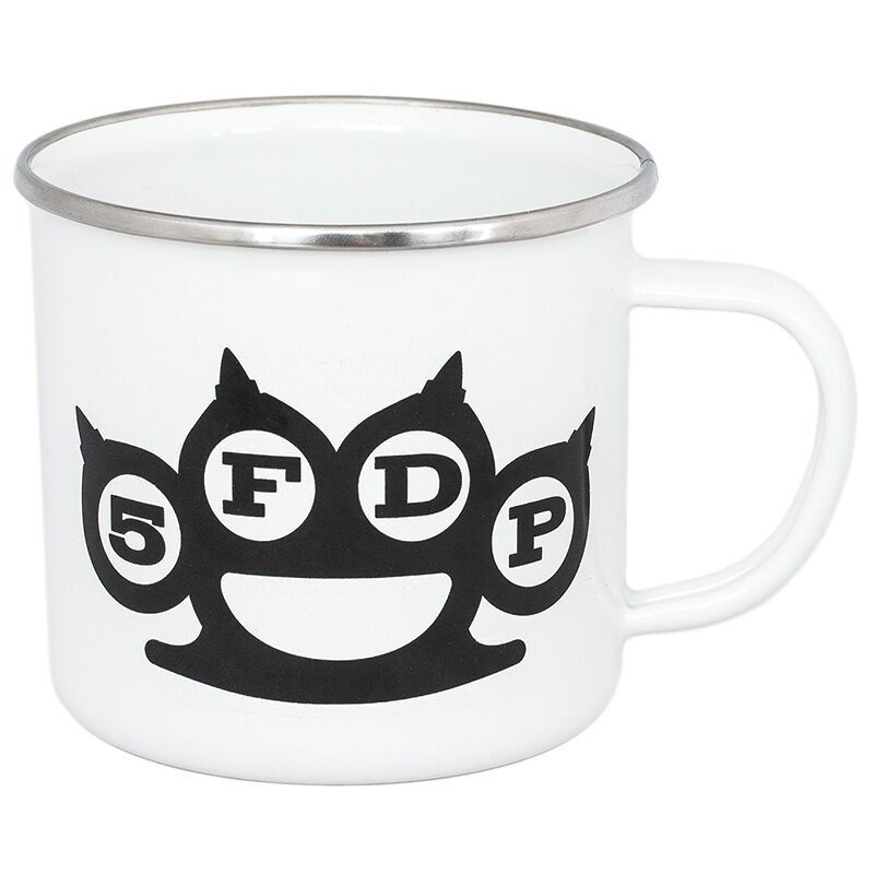 Tazza smaltata - 5FDP - Logo bianco (500 ml)