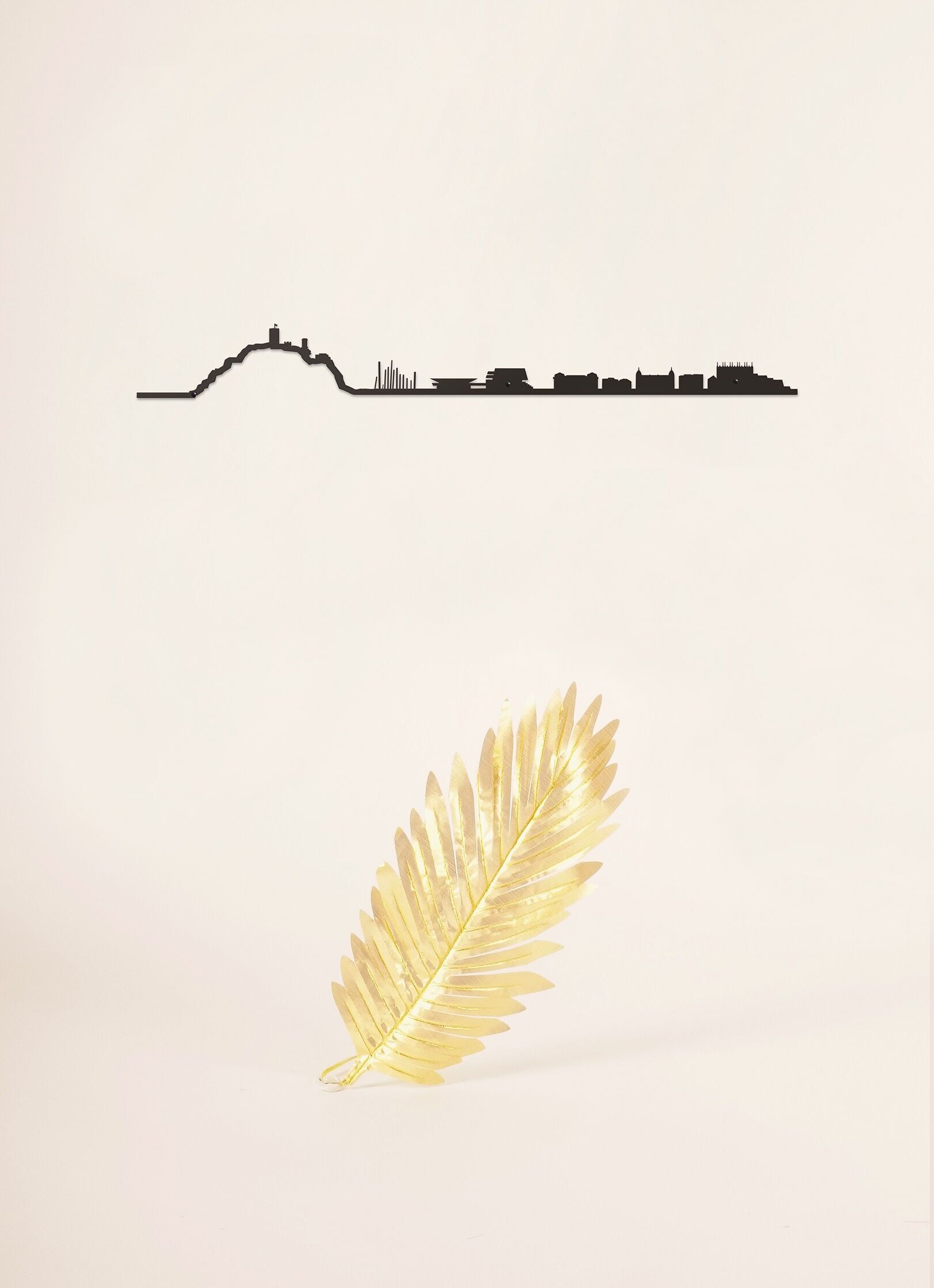 Wanddekoration - Cannes - Schwarz