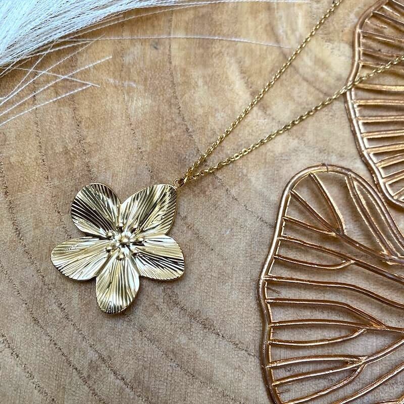 Collana in oro TAHITI - Catena in acciaio inossidabile