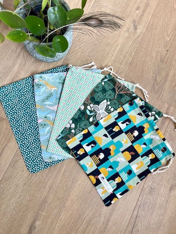 Set mit 5 wiederverwendbaren Großgebinden