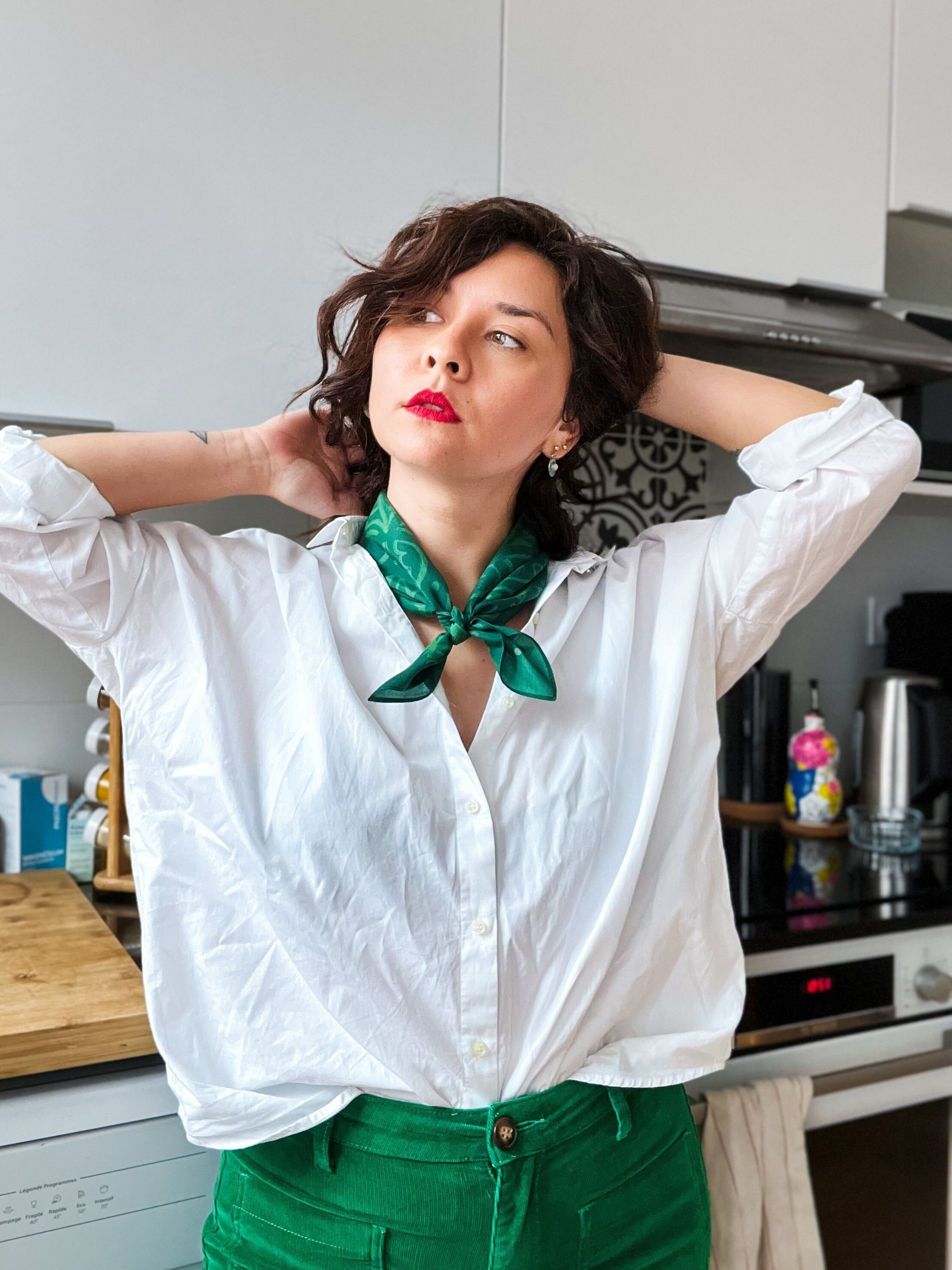 Bandana in seta/cotone · 55 · ESPRIT