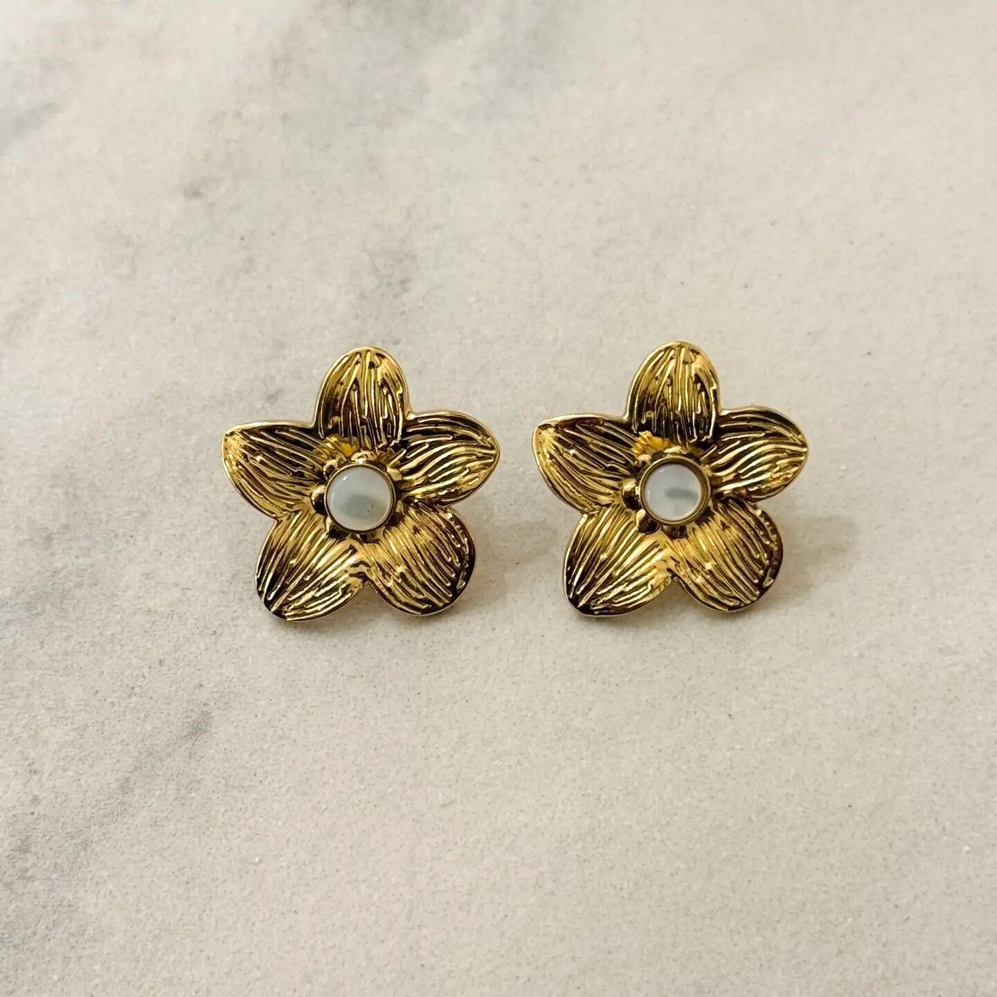 Orecchini floreali impermeabili Rosalia