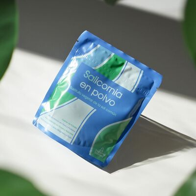 Polvere di Salicornia – Sostituto del sale vegetale sano – Spezia naturale con tocco Umami – Minerali e vitamine (50 g, confezione Doypack)