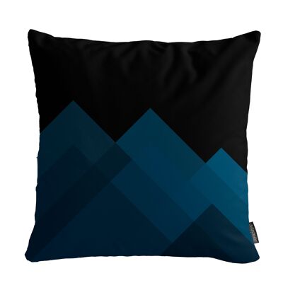 Housse de coussin intérieur "Alpina Geometric Bleu" (45x45cm)