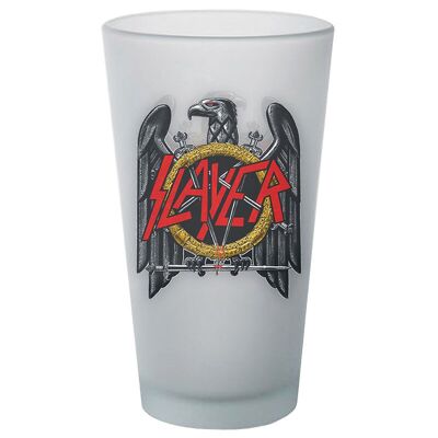 Vaso de pinta esmerilado - Slayer - Logo (500 ml)