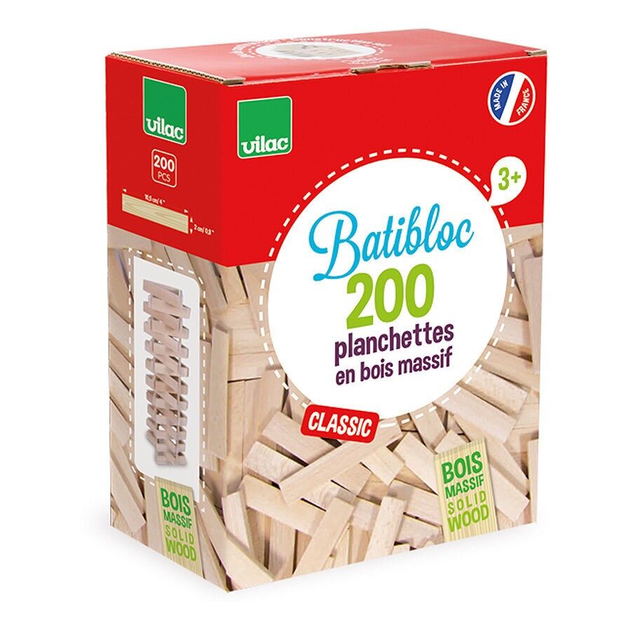 Holzbausatz Batibloc Classic 200 Bretter