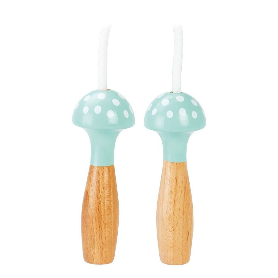 Two-tone mint polka dot jump rope