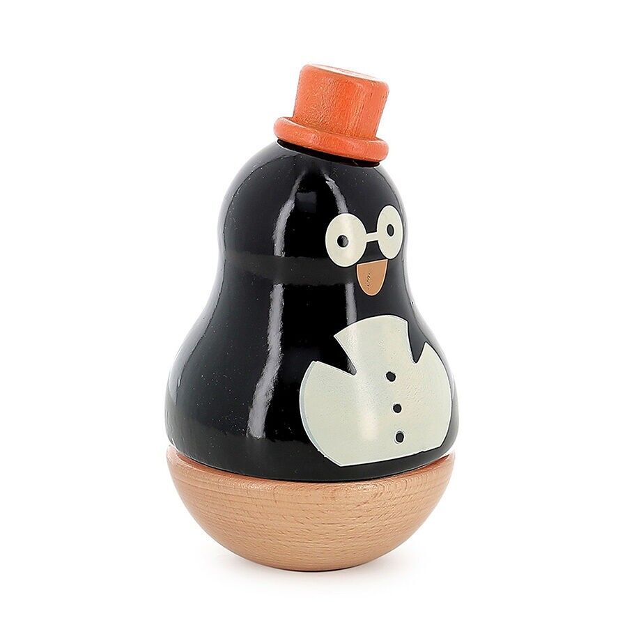 Boizoos wooden music box, René the penguin
