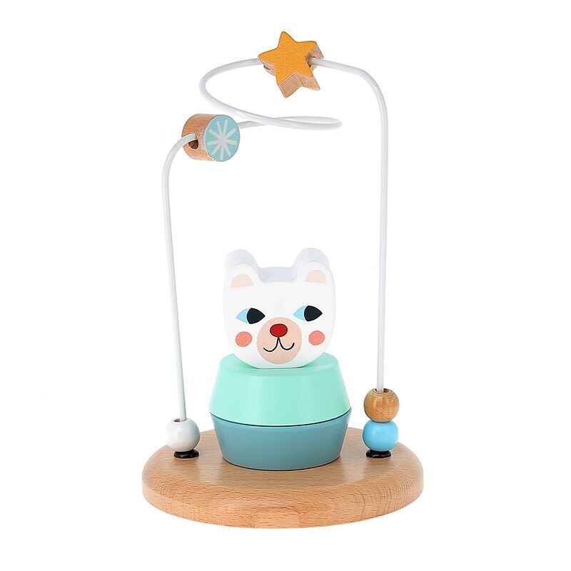 Giocattolo di attività in legno, Orso Polare - Michelle Carlslund