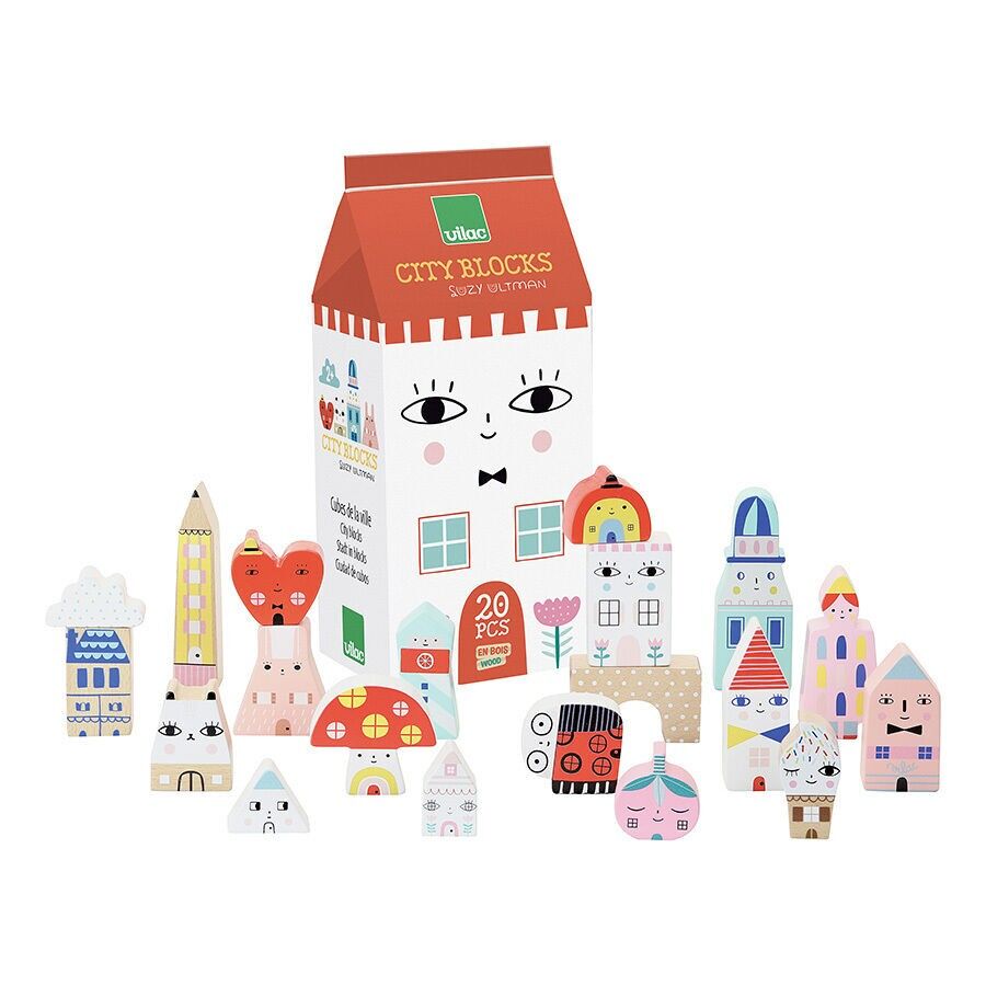 Cubes en bois, Tiny city