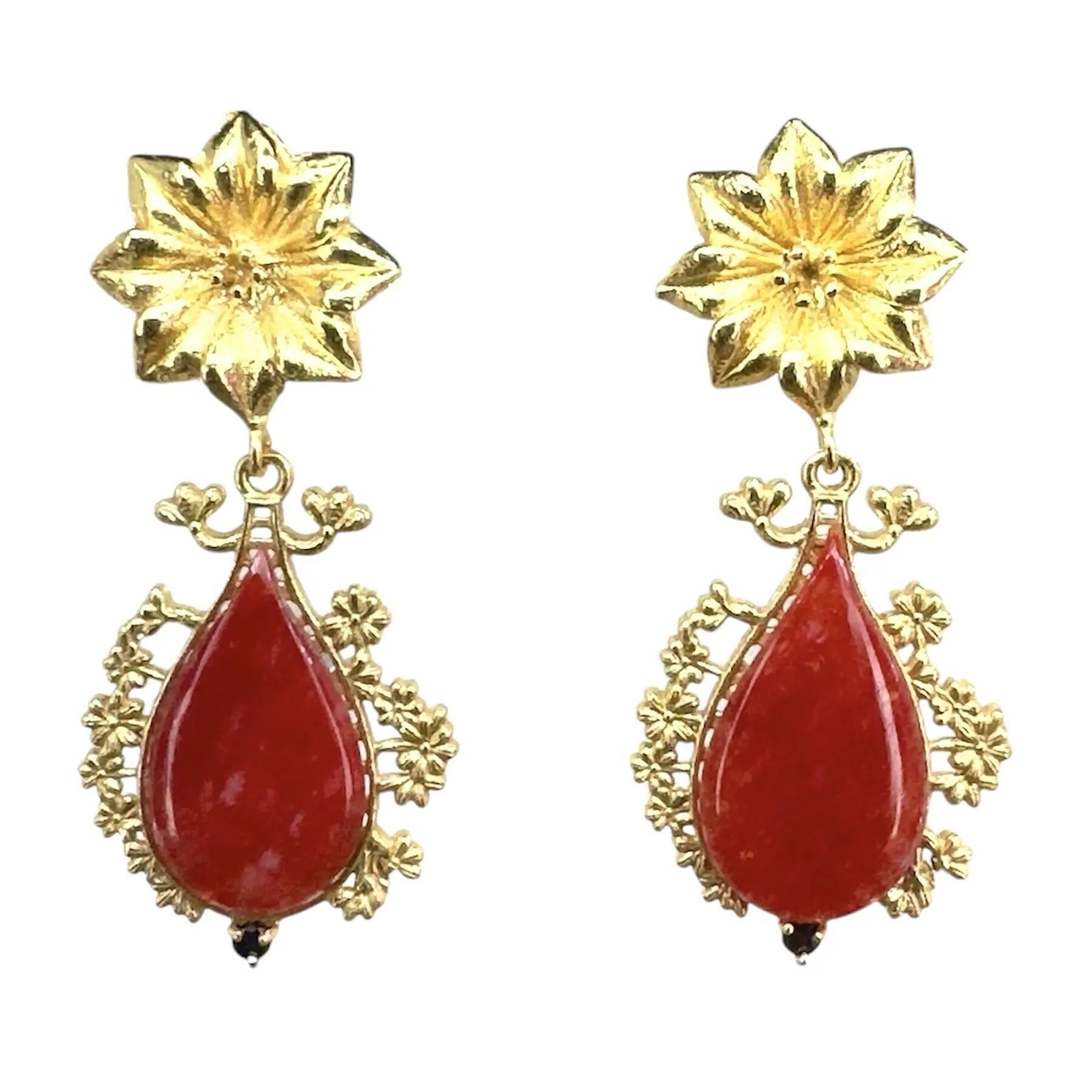 Angustias Rote Ohrringe