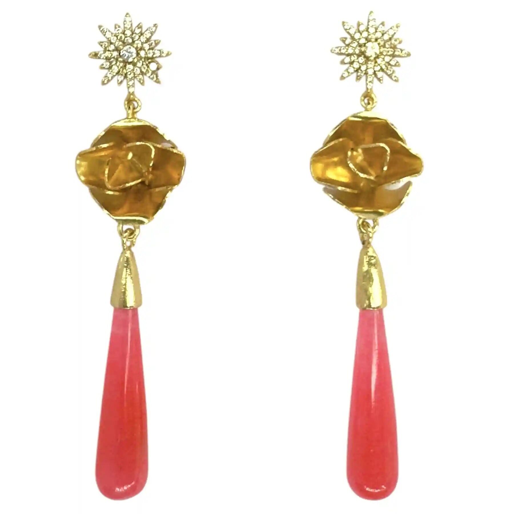 Pinke Estrella del Rocío Ohrringe