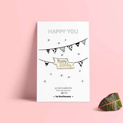 Pin's - Buon Compleanno - Felice te