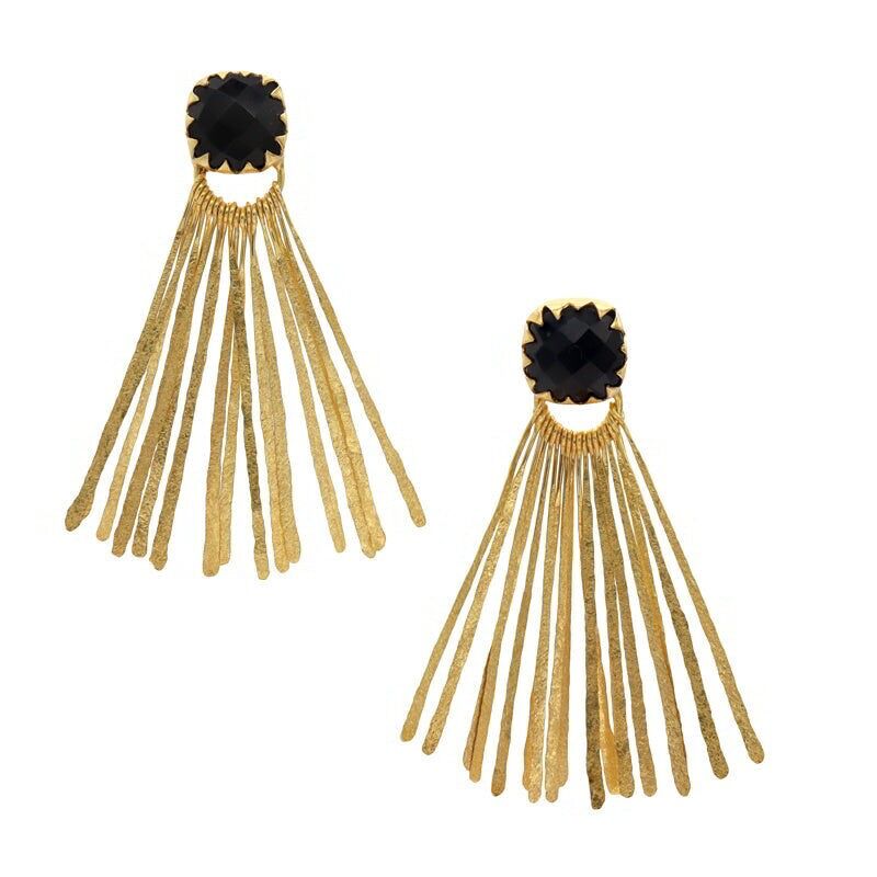 Schwarze Loreto-Ohrringe