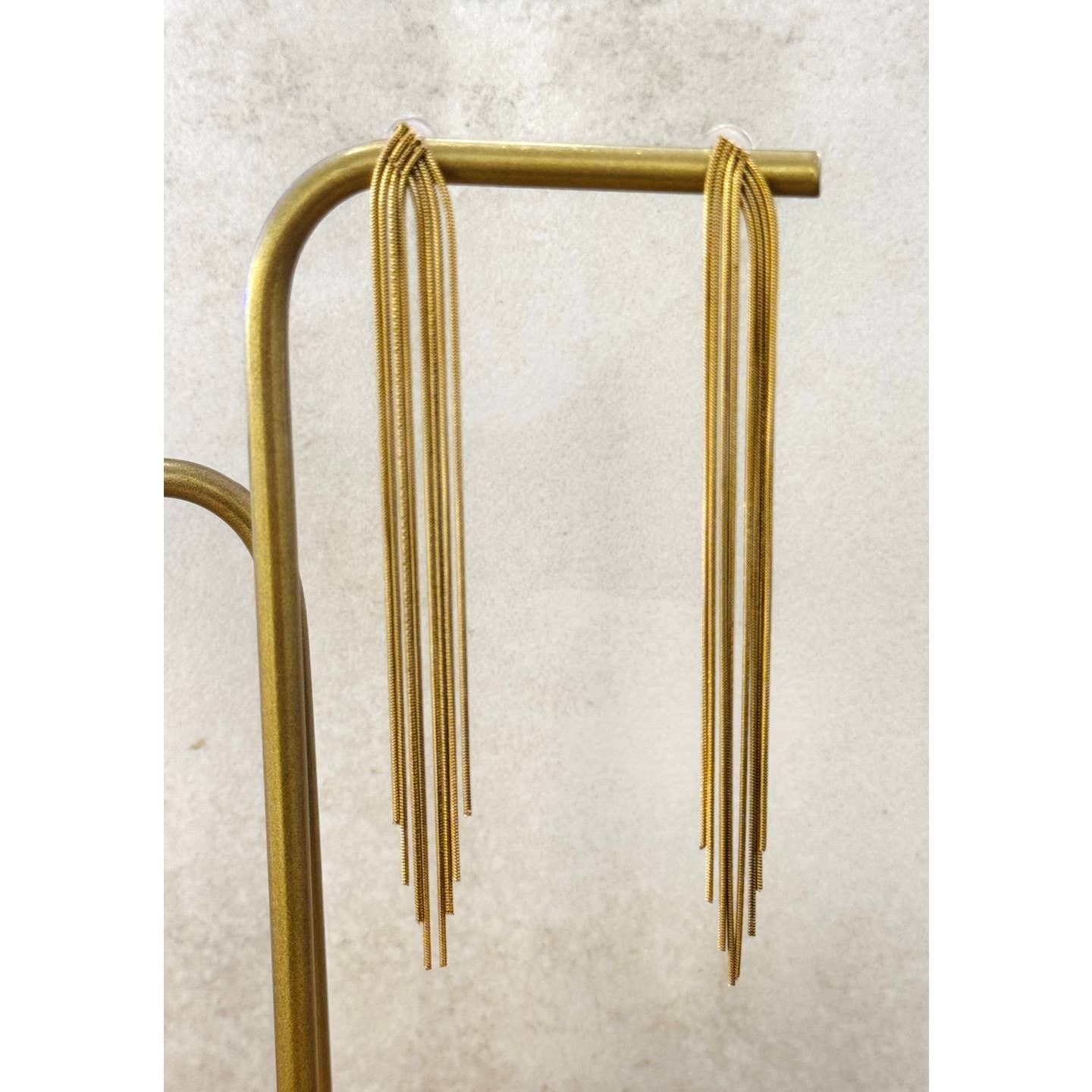 Orecchini pendenti in acciaio inossidabile Teni